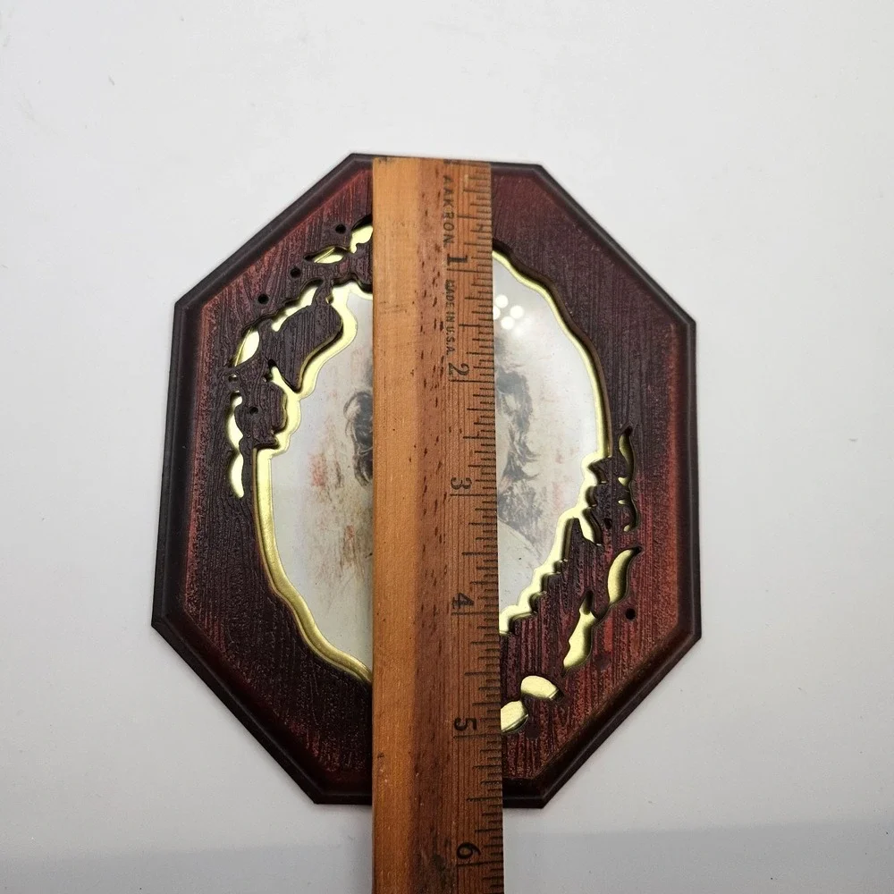 Vintage Old Time Photo Frame 5x4 Antique Style Hong Kong Faux Wood Desktop Frame